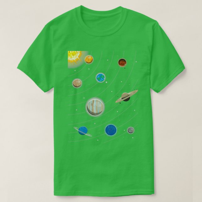 Sonnensysteme T-Shirt (Design vorne)