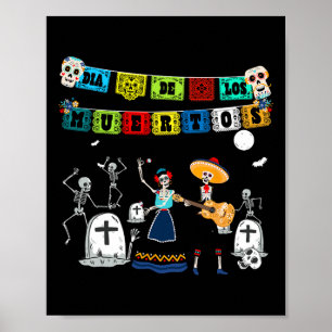 Sonnentag des toten Skeletts - Dia de Los Muerto Poster