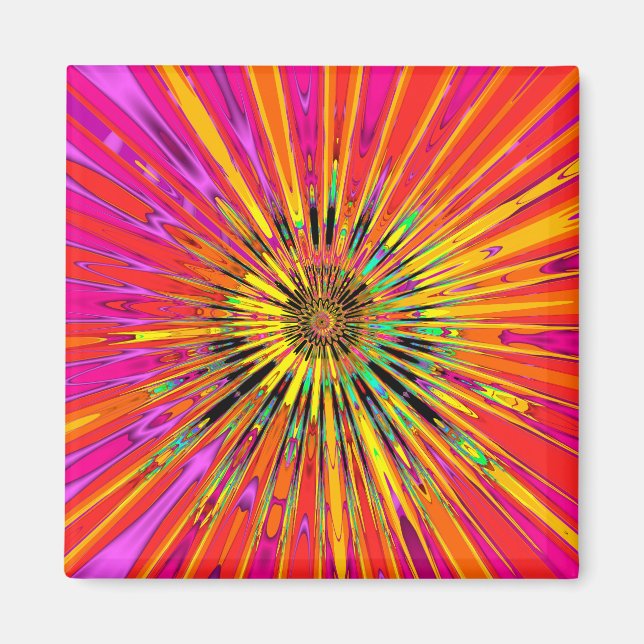 Sonnentag-Fraktal Magnet (Vorne)