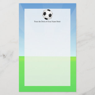 Sonnentag im Fußballball Briefpapier