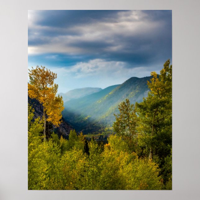 Sonnental // Herbstfarbenwald Poster (Vorne)