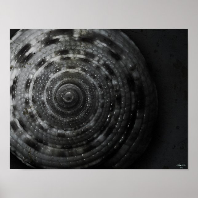 Sonnenuhr (Vorderseite) BW-Poster Poster (Vorne)