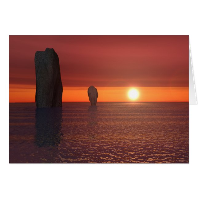 Sonnenuntergang (Vorderseite (Horizontal))