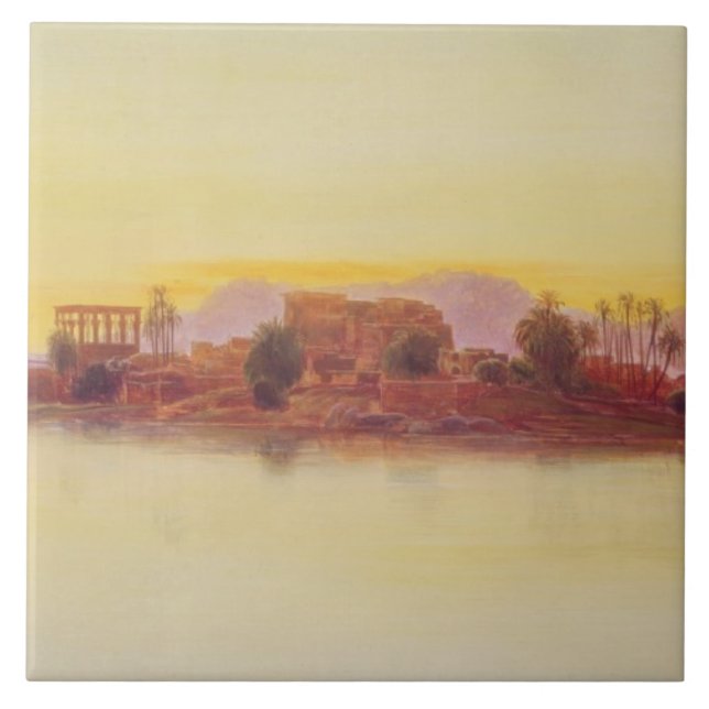 Sonnenuntergang, 1861 (Platte) Fliese (Vorderseite)