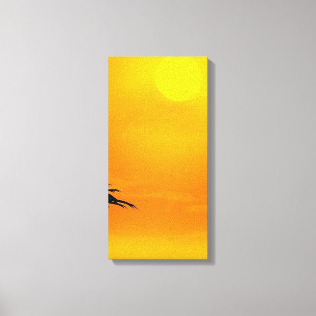 Sonnenuntergang 2-4 leinwanddruck (Vorderseite)