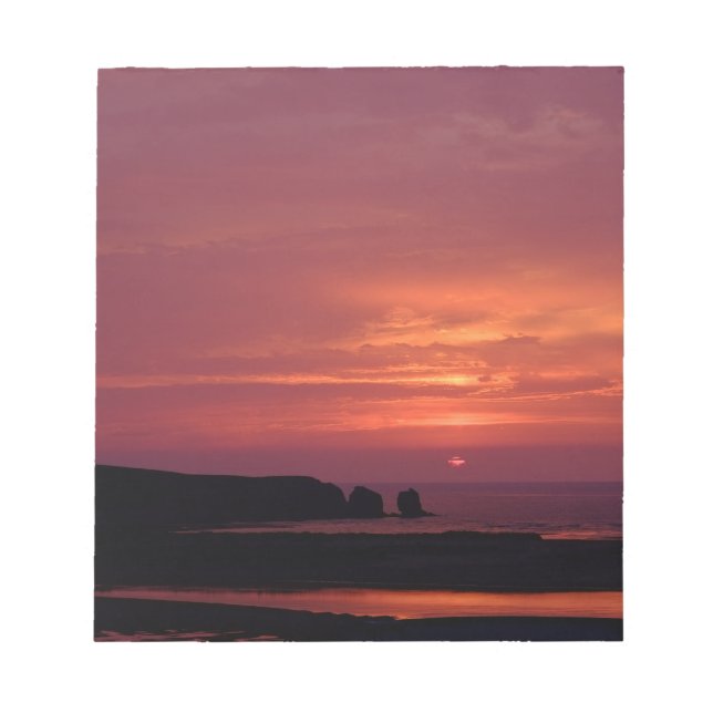 Sonnenuntergang 3 notizblock (Vorderseite)