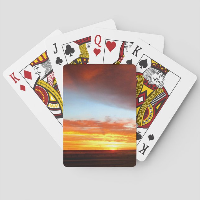 Sonnenuntergang 3 spielkarten (Rückseite)