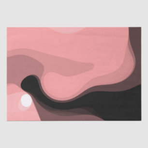Sonnenuntergang: Abstrakt rosa, schwarz und weiß Seidenpapier