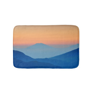Sonnenuntergang Abstrakte Landschaft Badematte