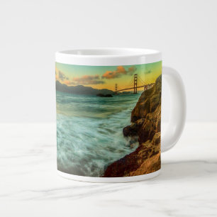 Sonnenuntergang am Bäcker-Strand Jumbo-Tasse