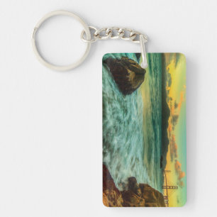 Sonnenuntergang am Bäcker-Strand Schlüsselanhänger