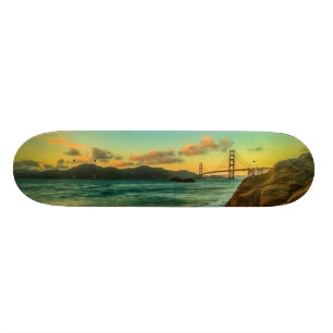 Sonnenuntergang am Bäcker-Strand Skateboard
