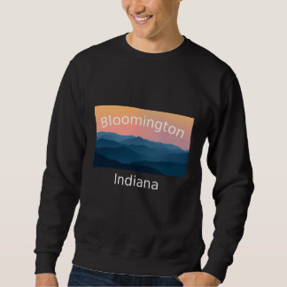 Sonnenuntergang am Berg in Bloomington Indiana Hei Sweatshirt