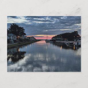 Sonnenuntergang am Bude Canal. Postkarte