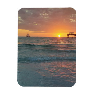 Sonnenuntergang am Clearwater Beach Magnet