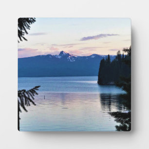 Sonnenuntergang am Crescent Lake, Oregon Fotoplatte