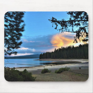 Sonnenuntergang am Crescent Lake, Oregon Mousepad
