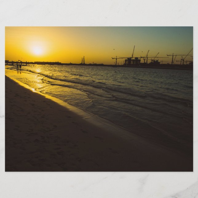 Sonnenuntergang am Dubai (Vorderseite)