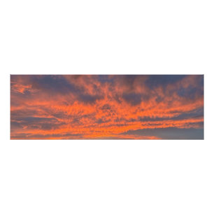 Sonnenuntergang am Feuer Fotodruck