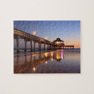 Sonnenuntergang am Fischerhafen, Fort Myers Beach, Puzzle