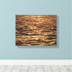 Sonnenuntergang am Fluss Leinwanddruck