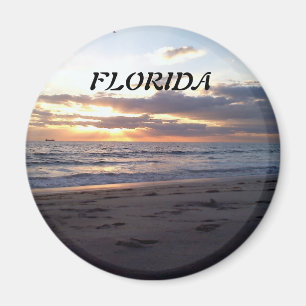 Sonnenuntergang am Golf von Florida Magnet