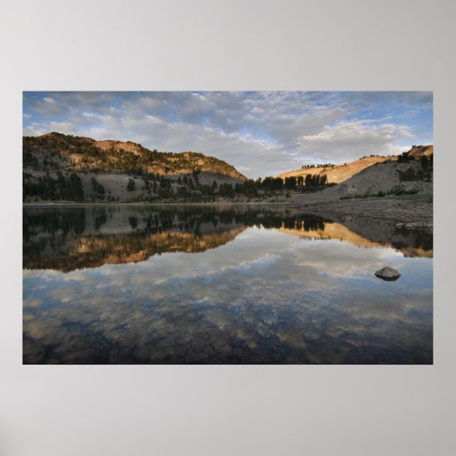 Sonnenuntergang am Helensee, Lassen Poster (Vorne)