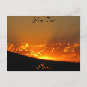 Sonnenuntergang am Horizont / Anpassung an Ihren e Postkarte