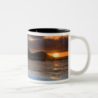 Sonnenuntergang am Kloster-Strand, Carmel, Zweifarbige Tasse