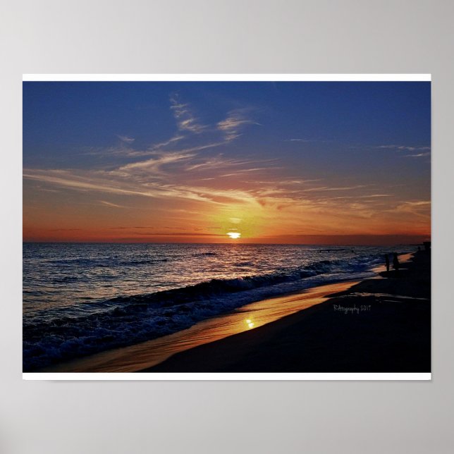Sonnenuntergang am Laguna Beach Florida, Poster (Vorne)