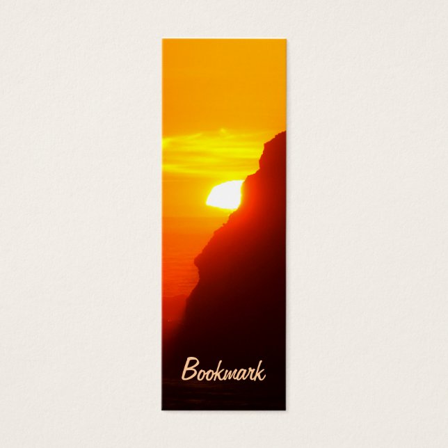 Sonnenuntergang am Lesezeichen (Vorderseite)