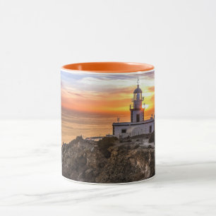 Sonnenuntergang am Leuchtturm Tasse