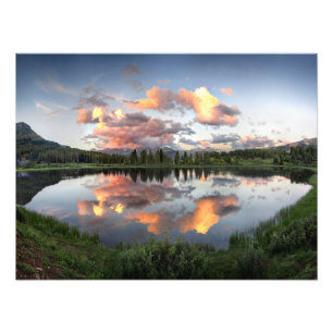 Sonnenuntergang am Little Molas Lake - Colorado Fotodruck