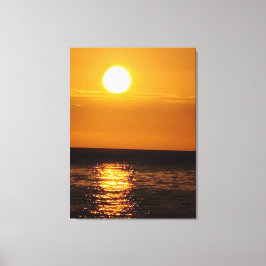 Sonnenuntergang am Meer Leinwanddruck