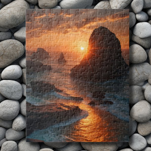 Sonnenuntergang am Meer Puzzle