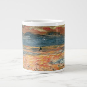 Sonnenuntergang am Meer von Pierre Renoir, Vintage Jumbo-Tasse