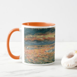 Sonnenuntergang am Meer von Pierre Renoir, Vintage Tasse