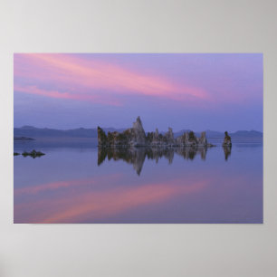 Sonnenuntergang am Mono Lake, CA. Poster