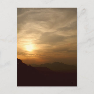 Sonnenuntergang am Montgo Postkarte