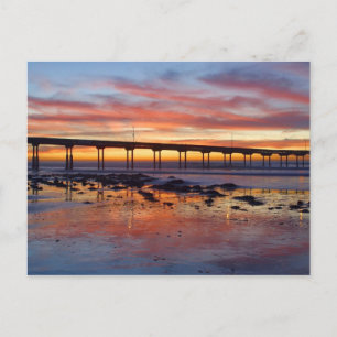 Sonnenuntergang am Ocean Beach Postkarte