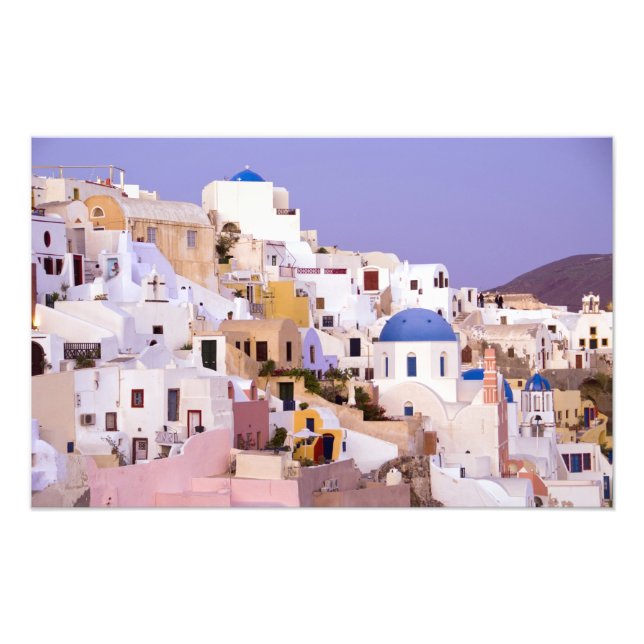 Sonnenuntergang am Öl, Santorin 2 Fotodruck (Vorne)