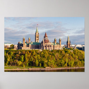 Sonnenuntergang am Parliament Hill - Ottawa Poster