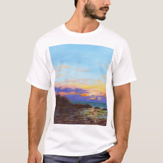 Sonnenuntergang am Perranporischen Strand T-Shirt