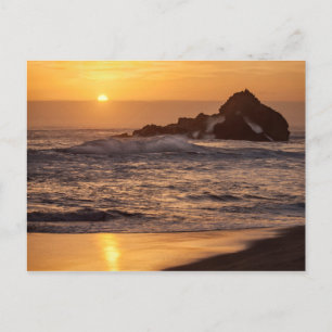 Sonnenuntergang am Pfeiffer Beach Postkarte