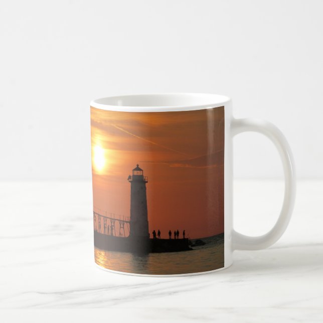 Sonnenuntergang am Pier Kaffeetasse (Rechts)