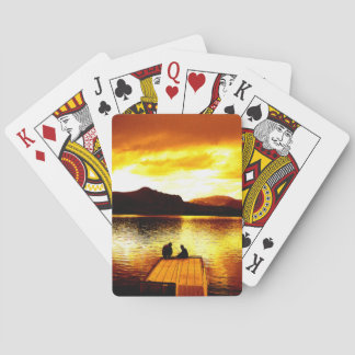 Sonnenuntergang am Pier - Kartenspiel Spielkarten