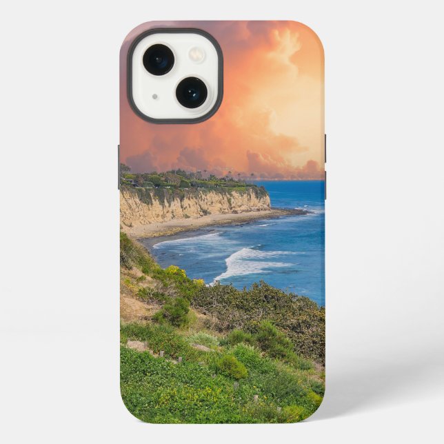 Sonnenuntergang am Point Dume in Malibu iPhone Hülle (Rückseite)