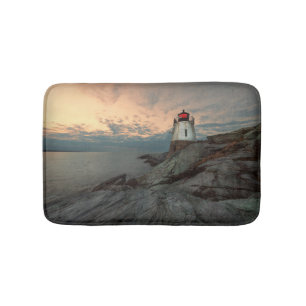 Sonnenuntergang am Schloss-Hügel-Leuchtturm Badematte