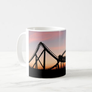 Sonnenuntergang am Sechs Fahnen Zauberberg Kaffeetasse