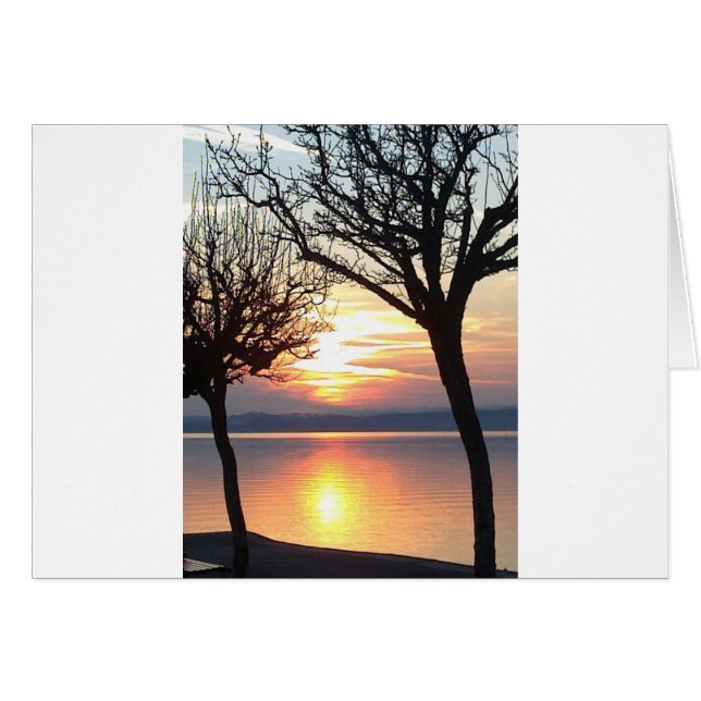 Sonnenuntergang am See (Vorderseite (Horizontal))